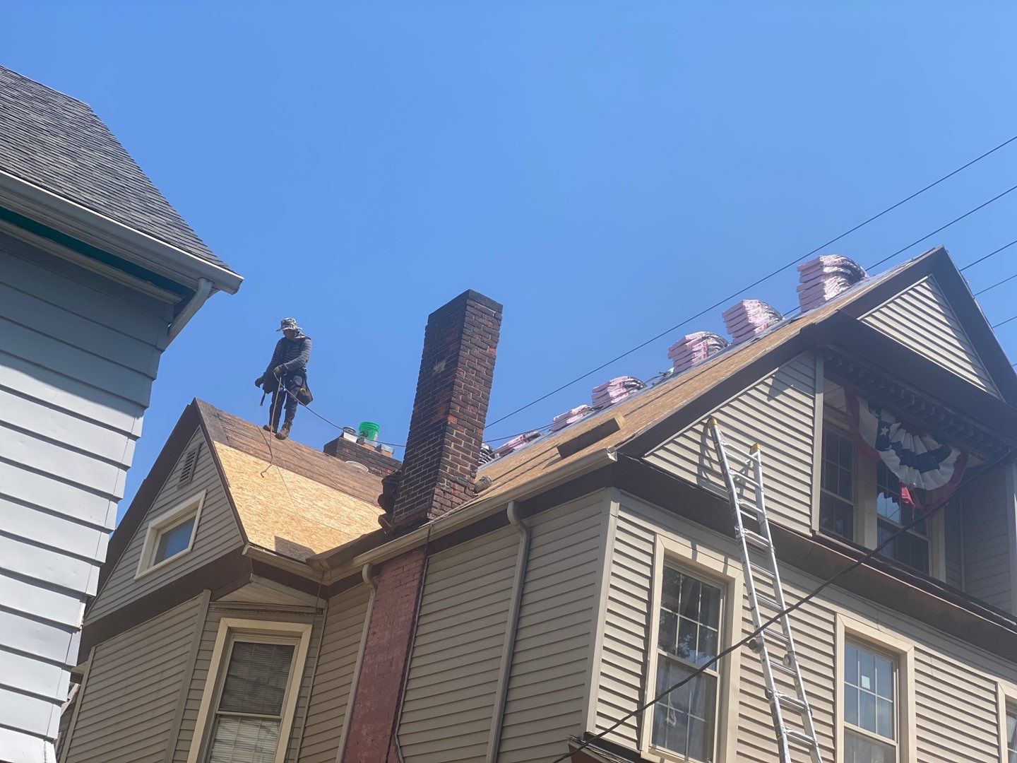 Fire damaged home in Tremont by Absolute Roofing and Construction