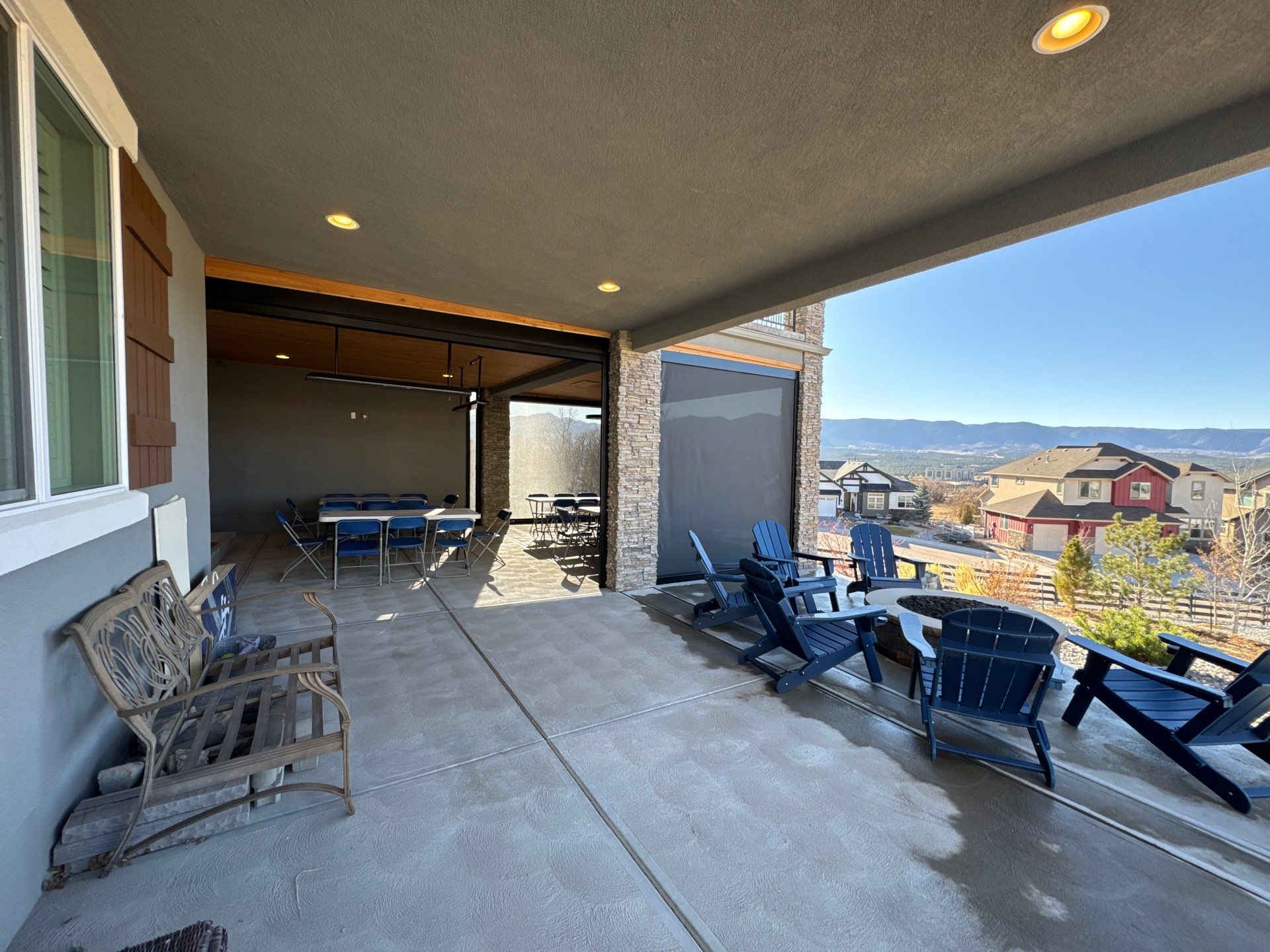 Motorized Screens & Outdoor Heaters by Outdoor Solutions Colorado