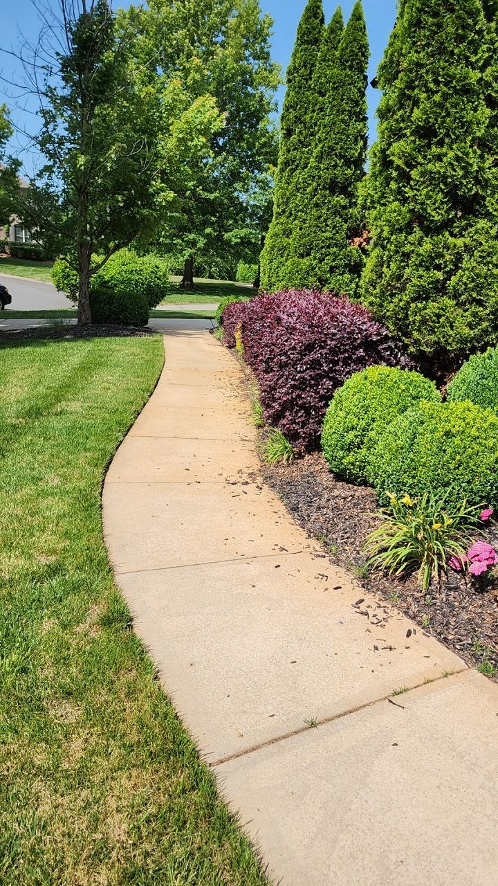 concrete Clean using cleaner by G&H Home Tech Pros LLC