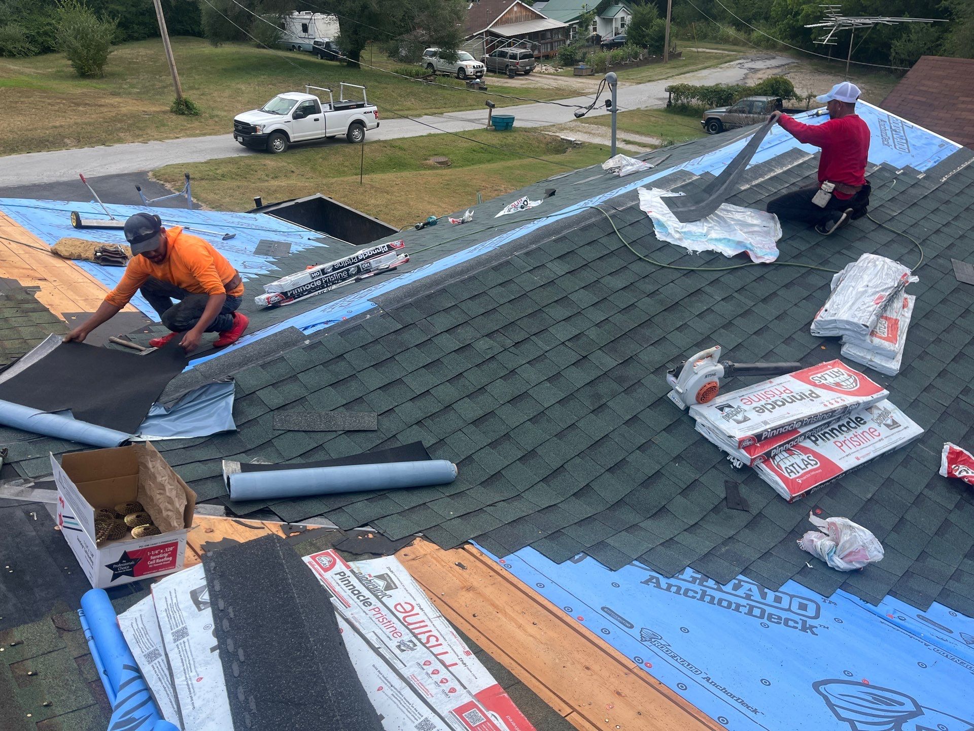 Residential Roofing Install - Atlas Pinnacle Pristine Architectural Shingle - Color Green  by Titan Commercial & Residential Roofing 