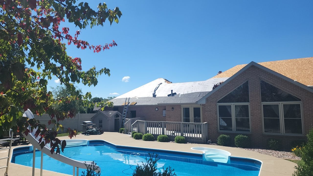 Residential Roofing Installation using GAF Timberline HDZ Weathered Wood by Nitro Roofing and Construction