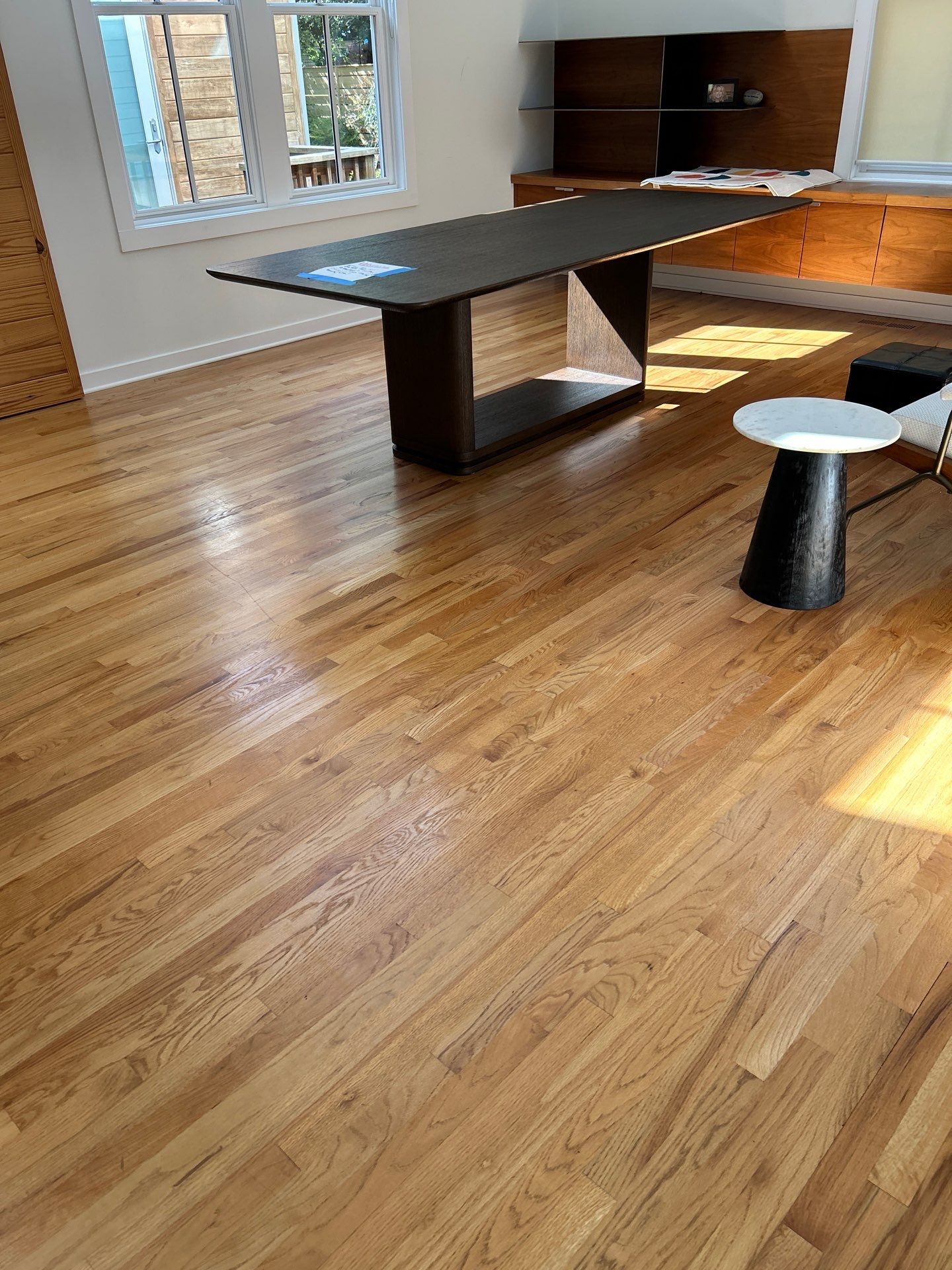Natural Red Oak floor refinish by Footprints Floors of East Atlanta