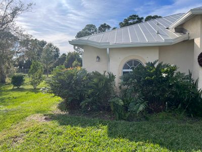 White K-Style Gutters for Modern Homes in North Fort Myers FL