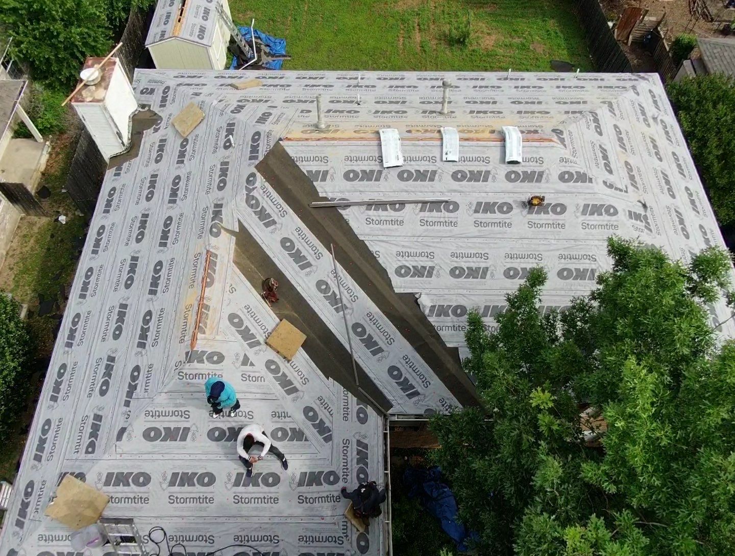 Residential Roofing Installation using Iko Dynasty Biscayne Bay Color by Becker Roofing and Exteriors