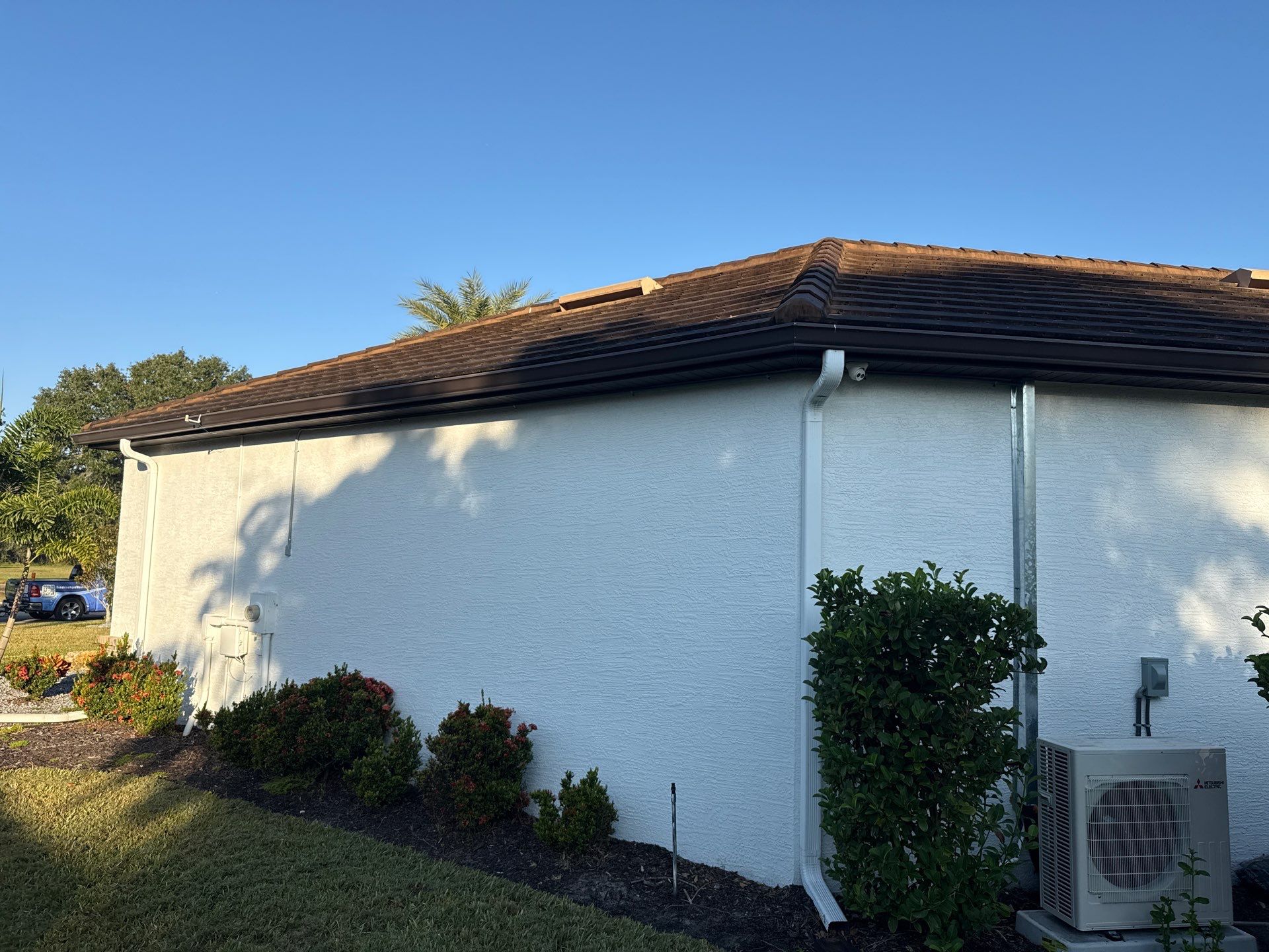 Flat Tile Roof, Paver Pool Deck & Driveway Cleaning | Cove at Twin Rivers, Parrish FL by Sunshine AquaWash
