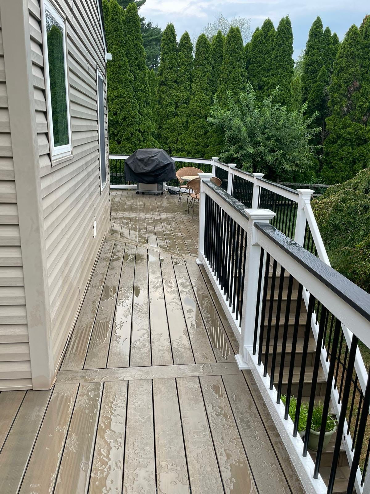 Deck Resurface using Deckorators Vista decking - color Dunnewood by deck guardian