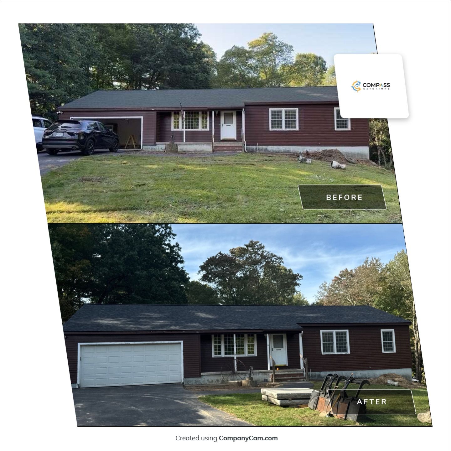Roof Replacement in Hudson, NH with Owens Corning TruDefinition® Architectural Shingles by Compass exteriors