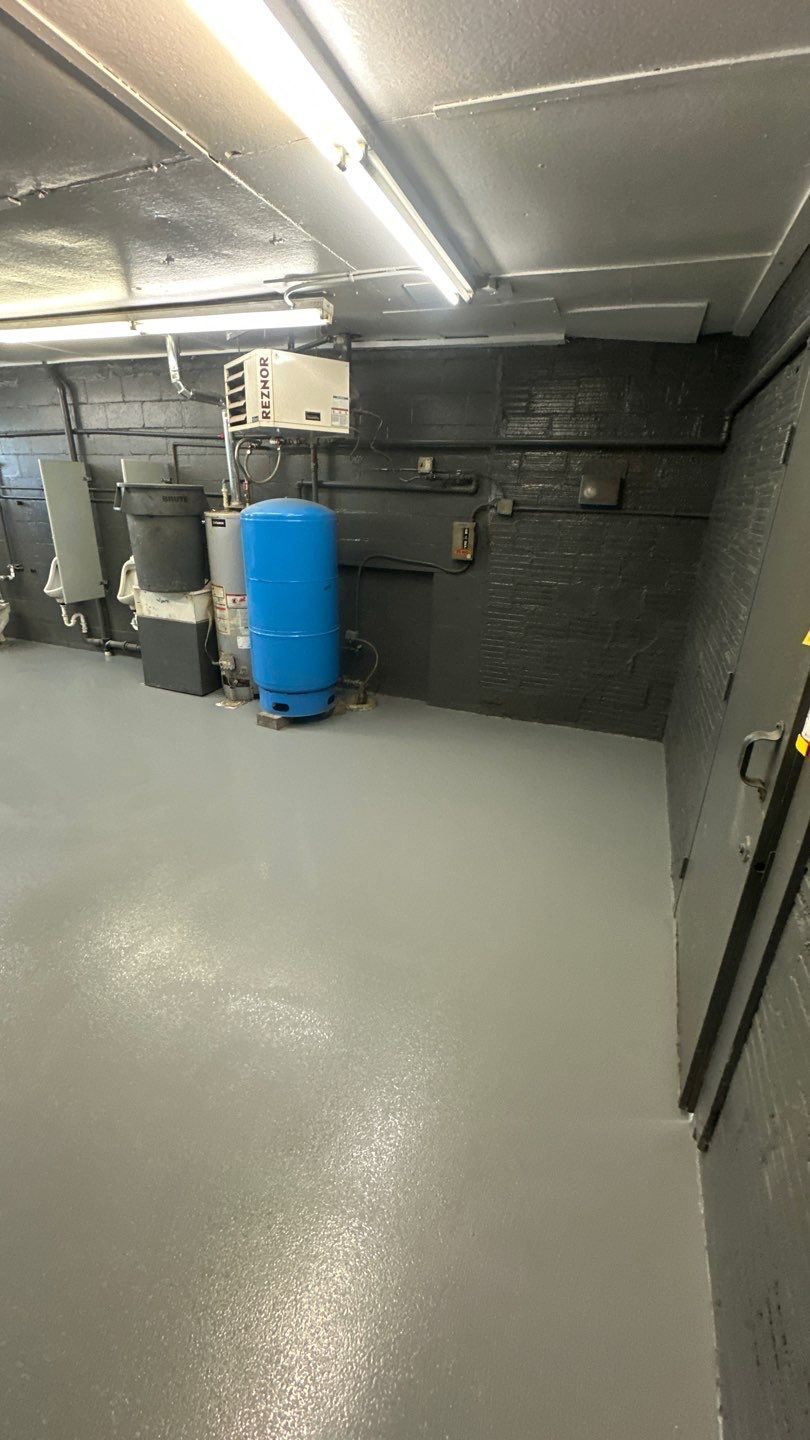 Industrial Grey Grit Project in Mars by Floors in a Day, Inc