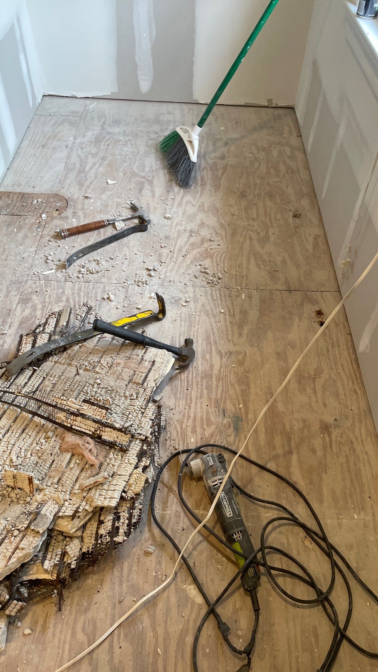 Bathroom Remodel with new Subway Tile Shower by Footprints Floors of Coastal Carolina