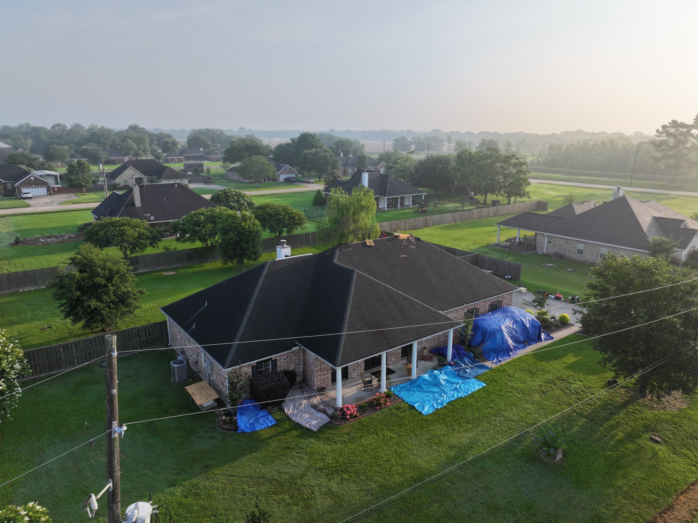 Residential Roof Replacement using GAF HDZ - Weathered Wood by Elite Roofing LLC
