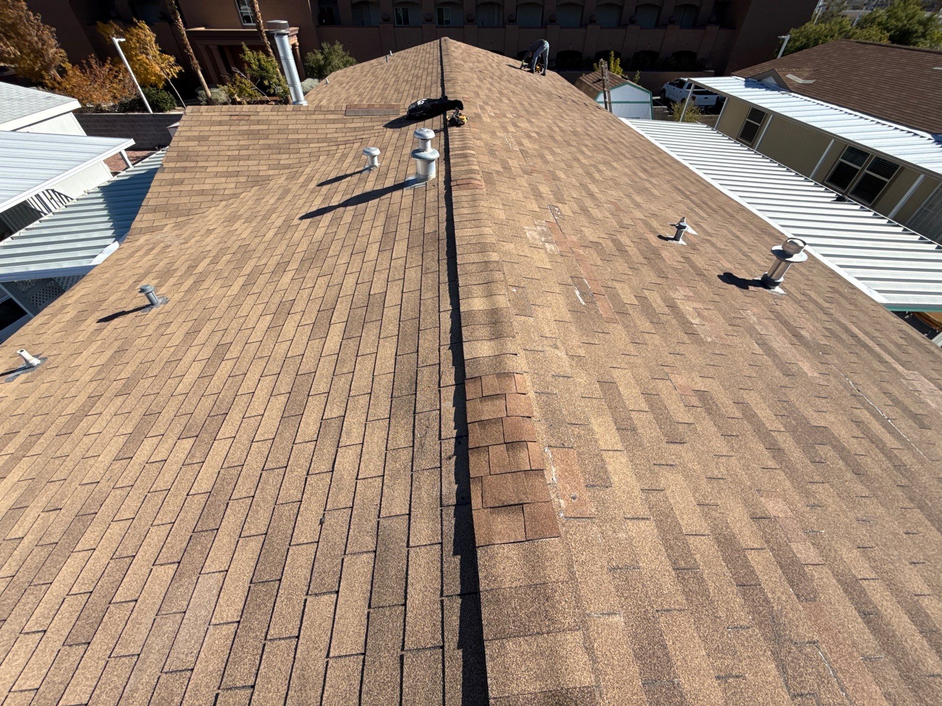 Project by Roof Maxx of East Las Vegas by KLEEN Bin Service