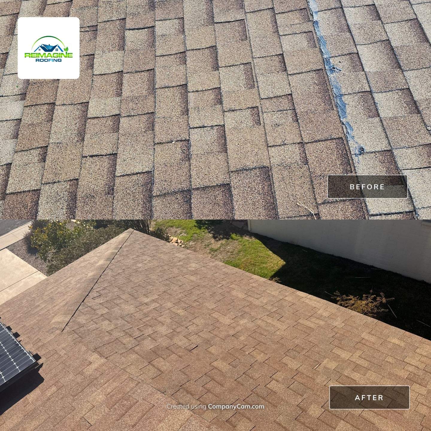 Desert Tan Shingles by Reimagine Roofing