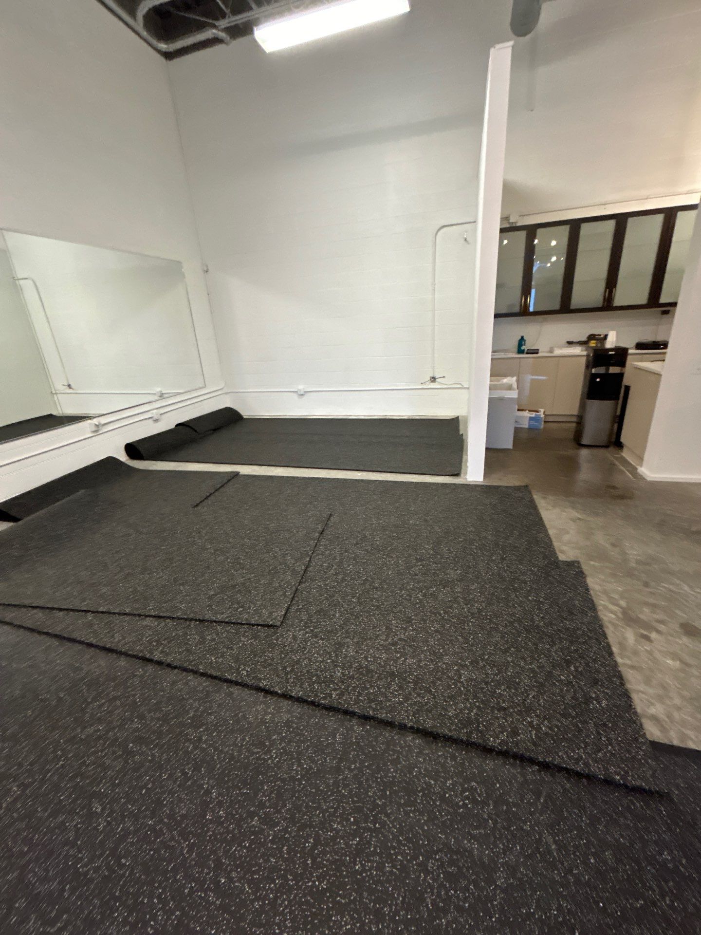 Rubber Gym Floor for local Trainer by Footprints Floors of East Atlanta
