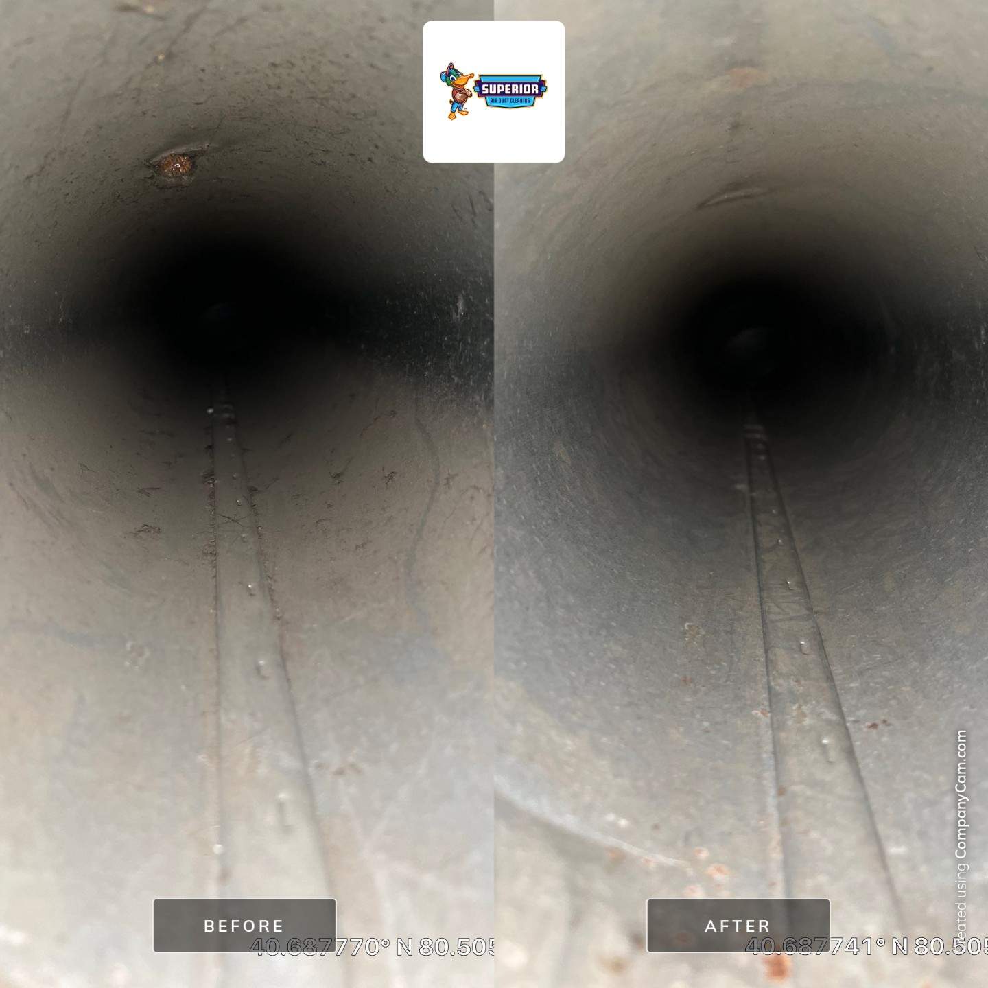 Air Duct Cleaning With a Vacuum Truck in Midland, PA by Superior Air Duct Cleaning