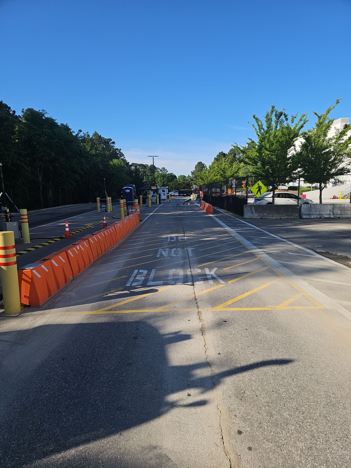 Striping Amazon Parking Lot  by Billy Weatherspoon Contractor