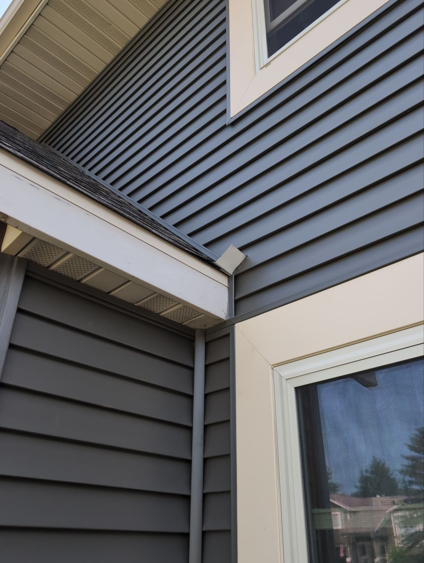 Bye Bye Cedar Siding ! Hello Misty Shadow!  by Gellings Roofing & Siding