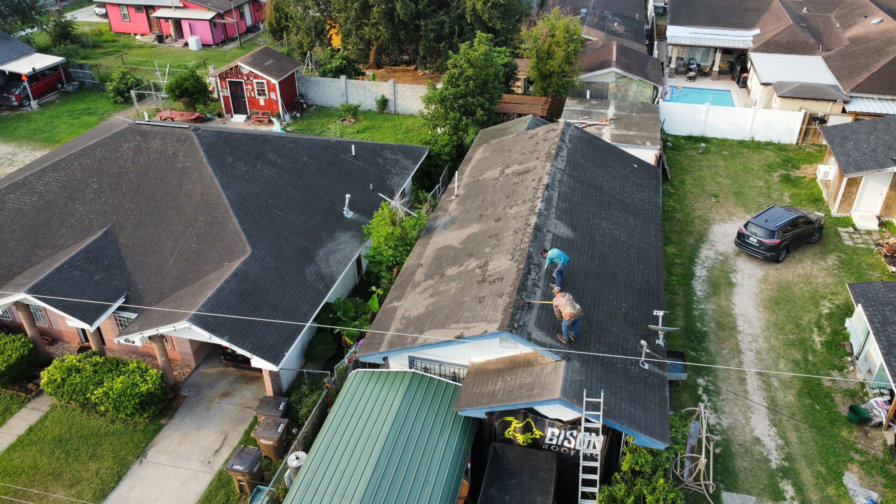 Project in Donna by Bison Roofing  
