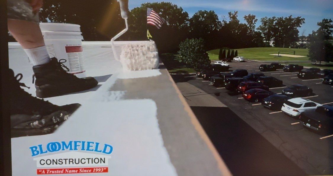 Roof Restoration/Coating at Edgewood Country Club by Bloomfield Construction & Restoration
