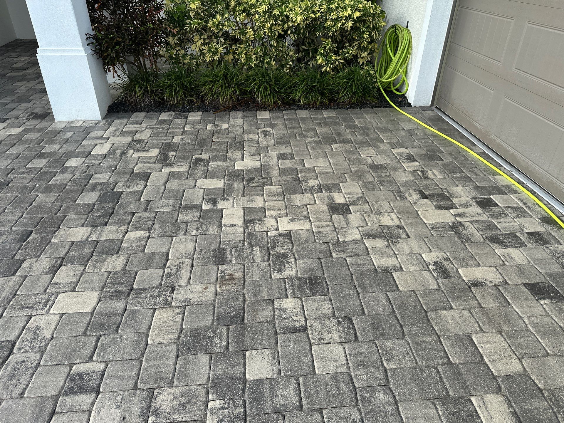 Paver Driveway, Sidewalk, and Culvert Cleaning in Winding River Community, Bradenton, FL by Sunshine AquaWash