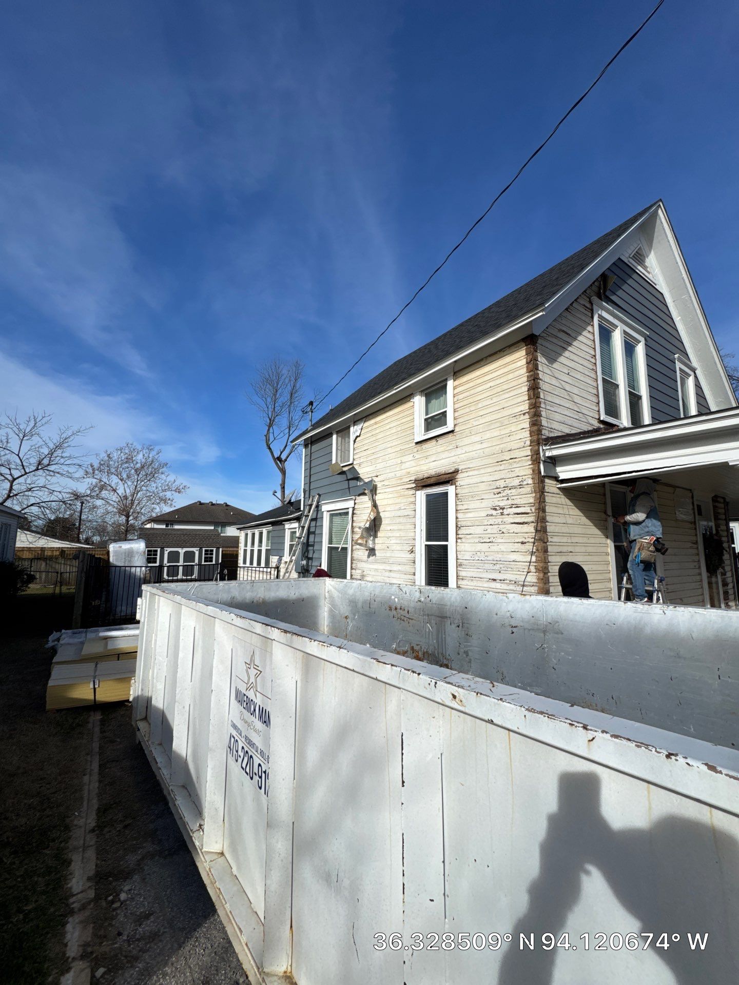 Siding, New Deck and Paint - Rogers by Complete Roofing and Restoration Solutions