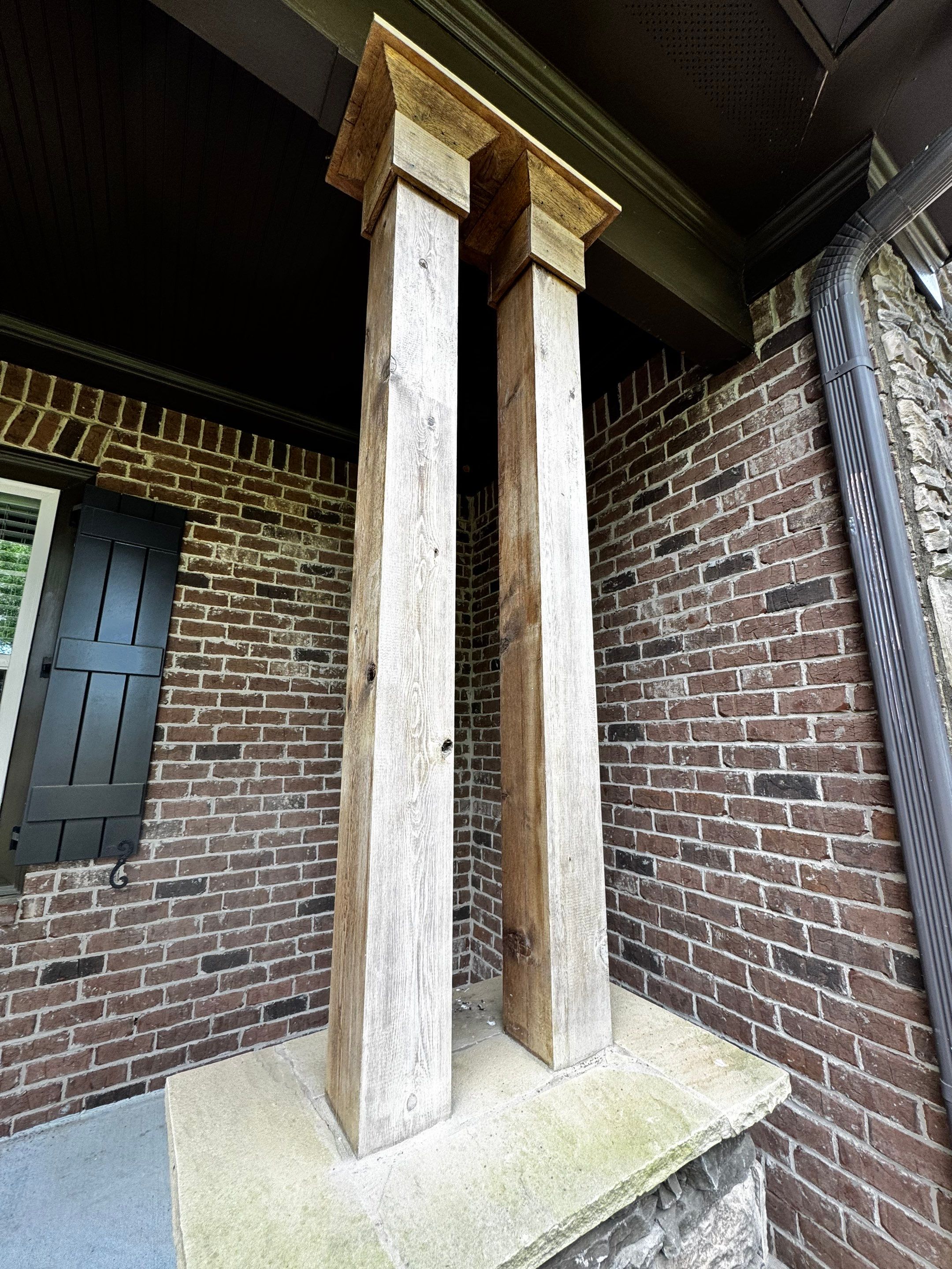 A-Frame Accents & Posts: Staining Project by PGP Surface Solutions, LLC