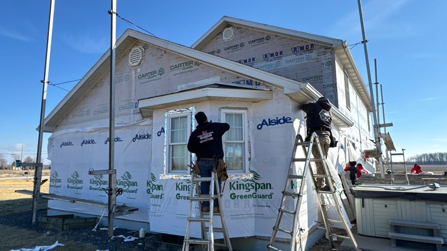 Siding Installation using Alside Coventry D4DL by Nitro Roofing and Construction