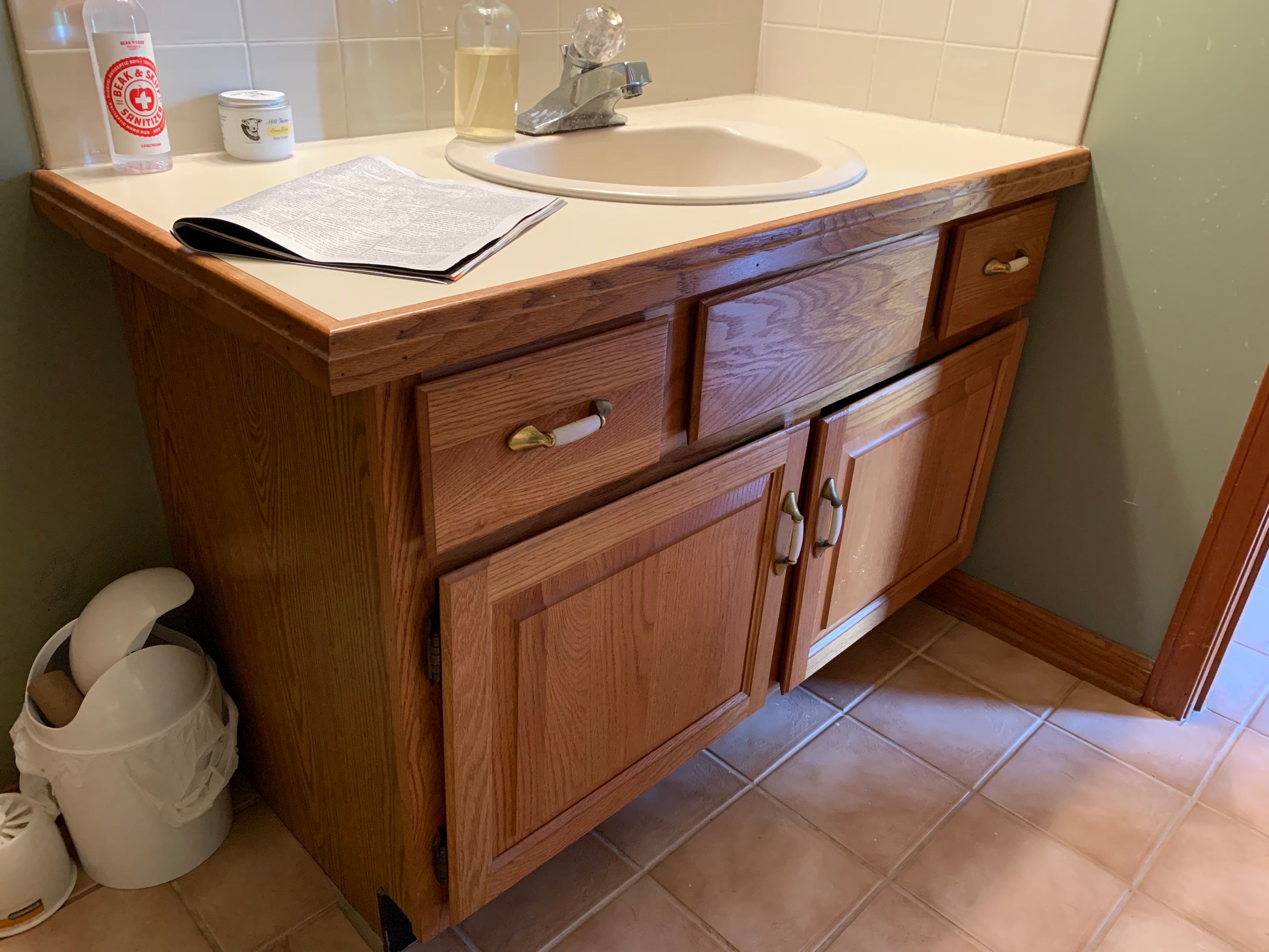 Painting Stained Wood Trim and Staircase. Walls too! by Empire Painting Services, LLC