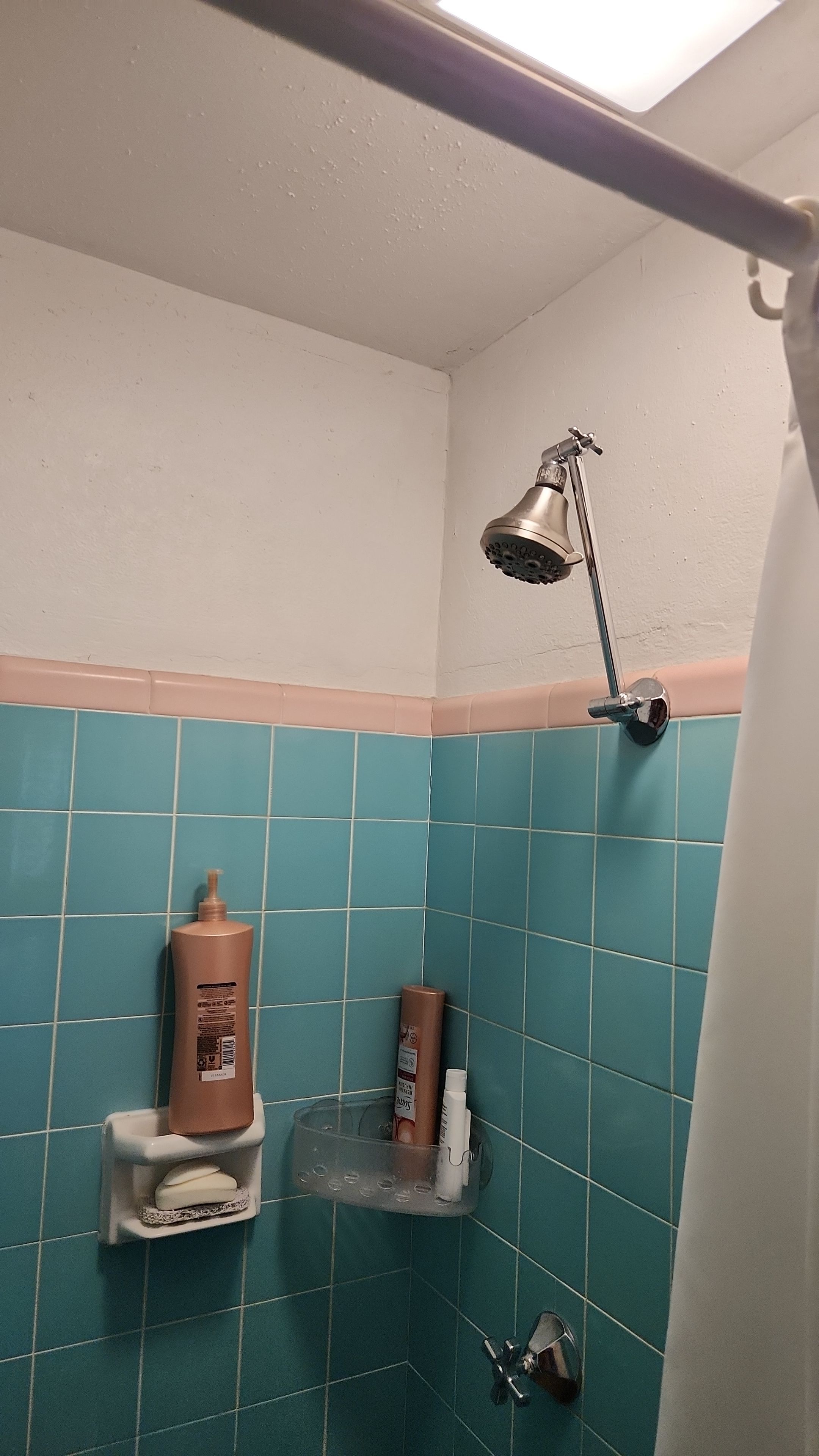 Full bathroom, tile shower, tile floor, tile wainscoting by The Shower Company
