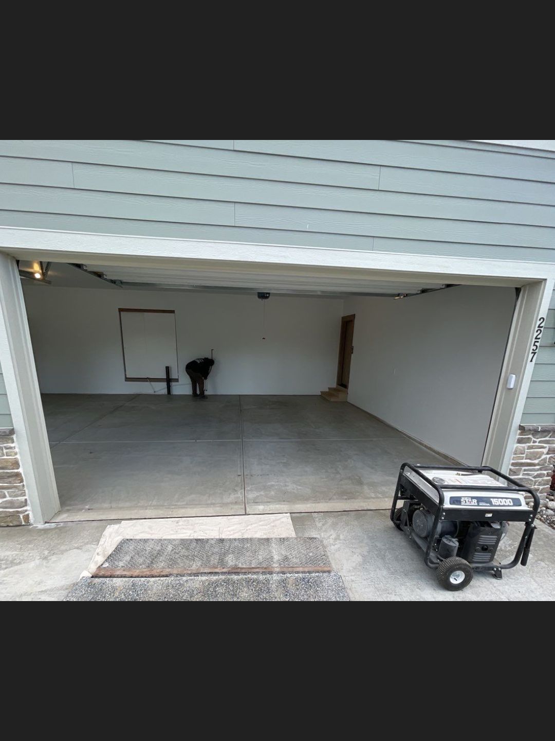 Garage Transformation using Pebble Beach by Croc Coatings, LLC