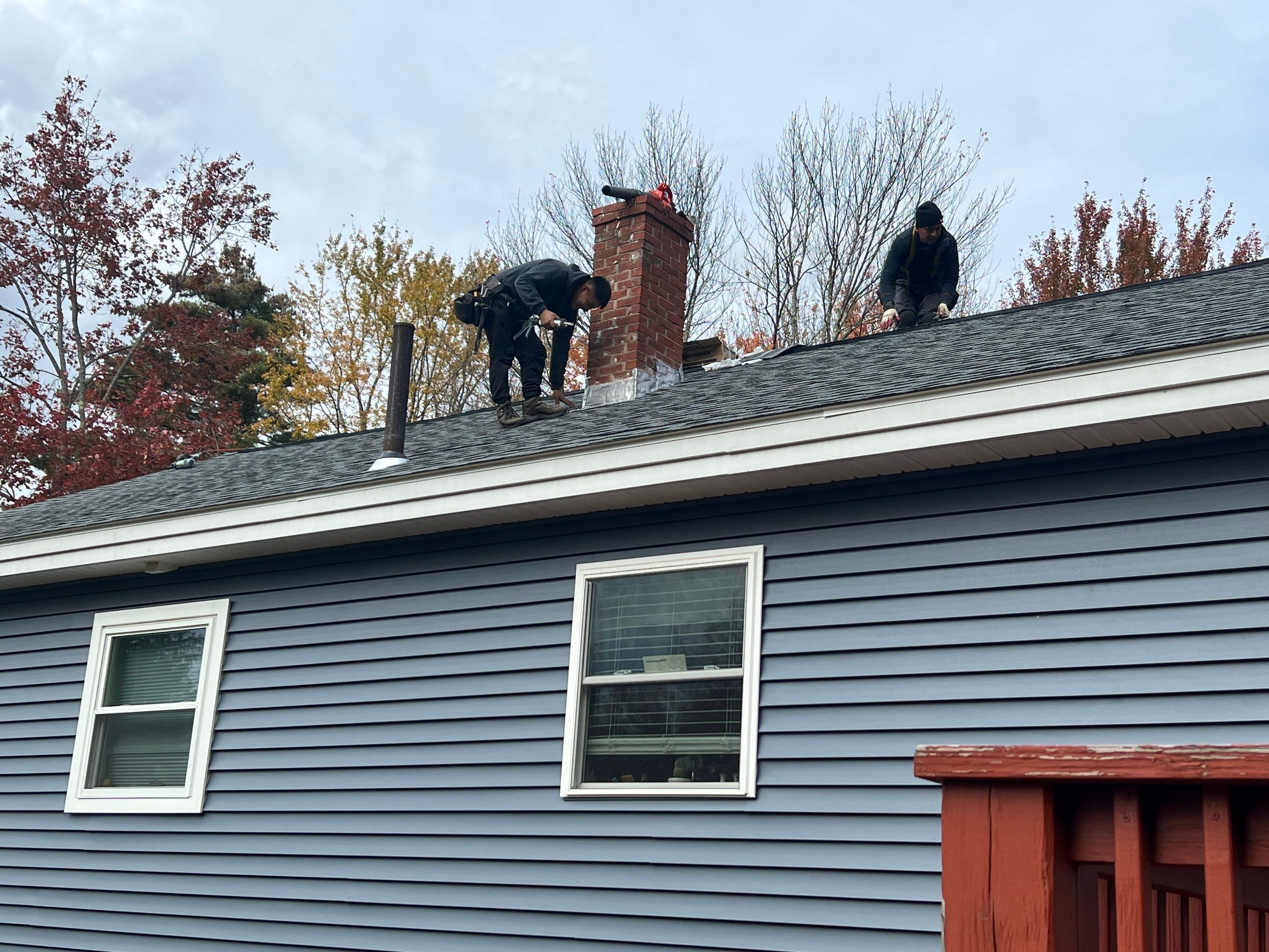 New Roof and Gutters in Rochester New Hampshire by Tall pine roofing
