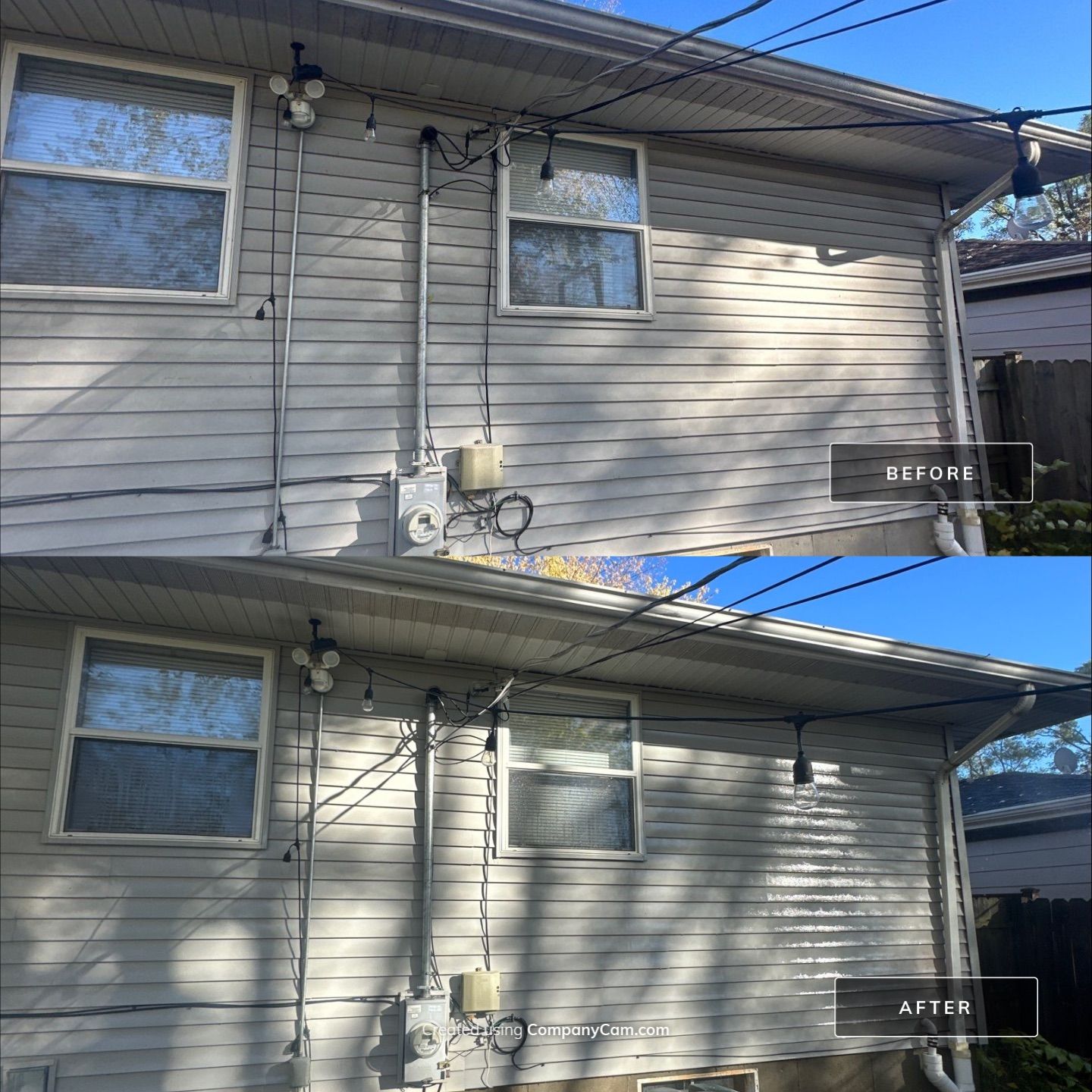 Project in Round Lake Beach by Simmons Power & Soft Washing