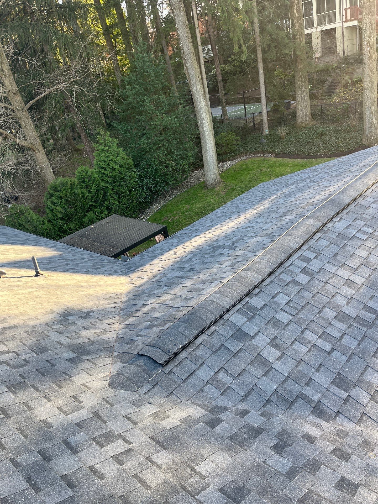 Arlington CertainTeed Landmark Pro Roof in Max Def Moire Black by RM Banning, Inc.