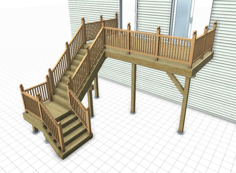 Pressure-Treated Deck Replacement by Esh Builders