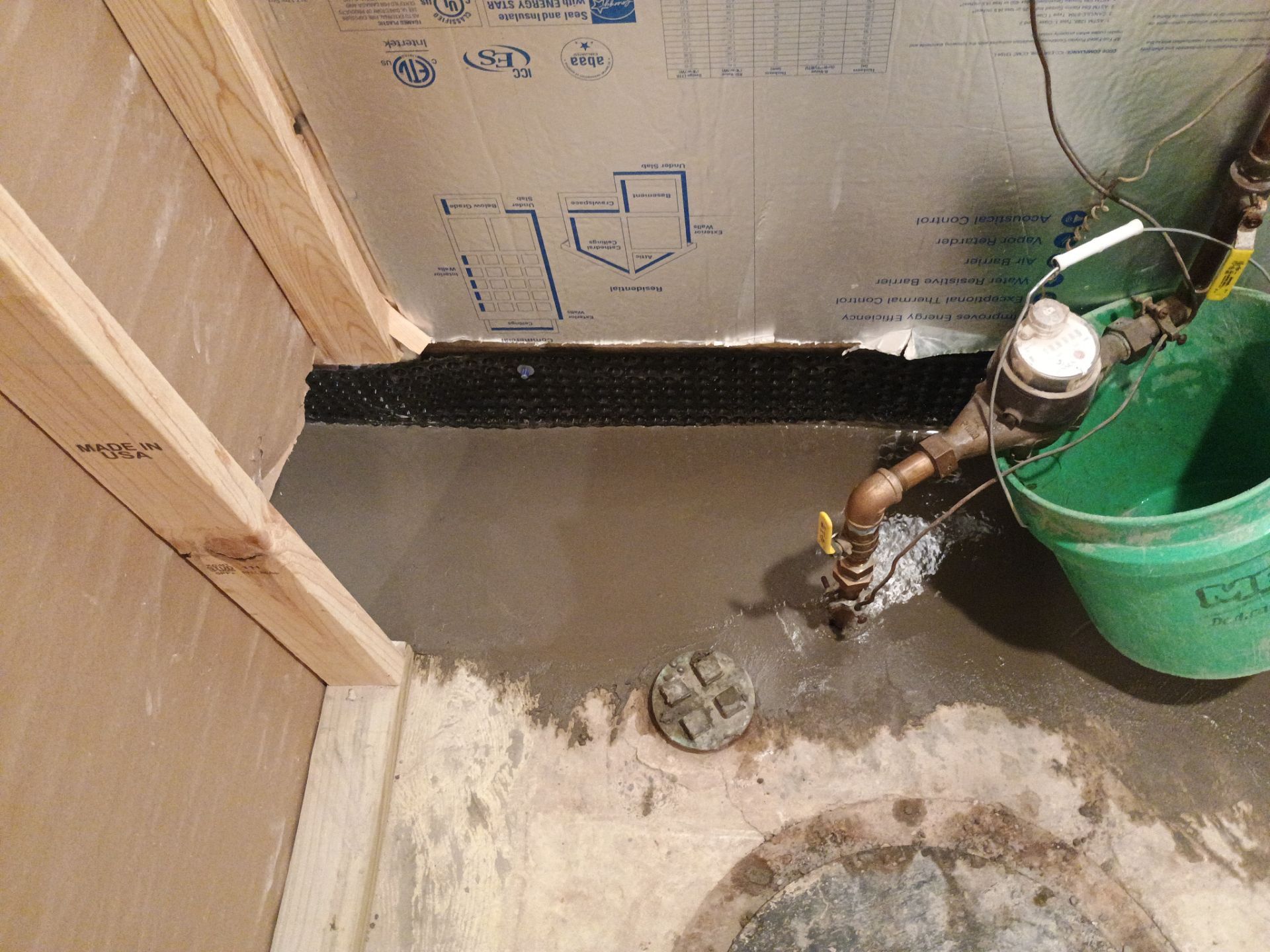 Interior Drain Tile & Buried Discharge in St. Anthony, MN by Waterproofing Northeast