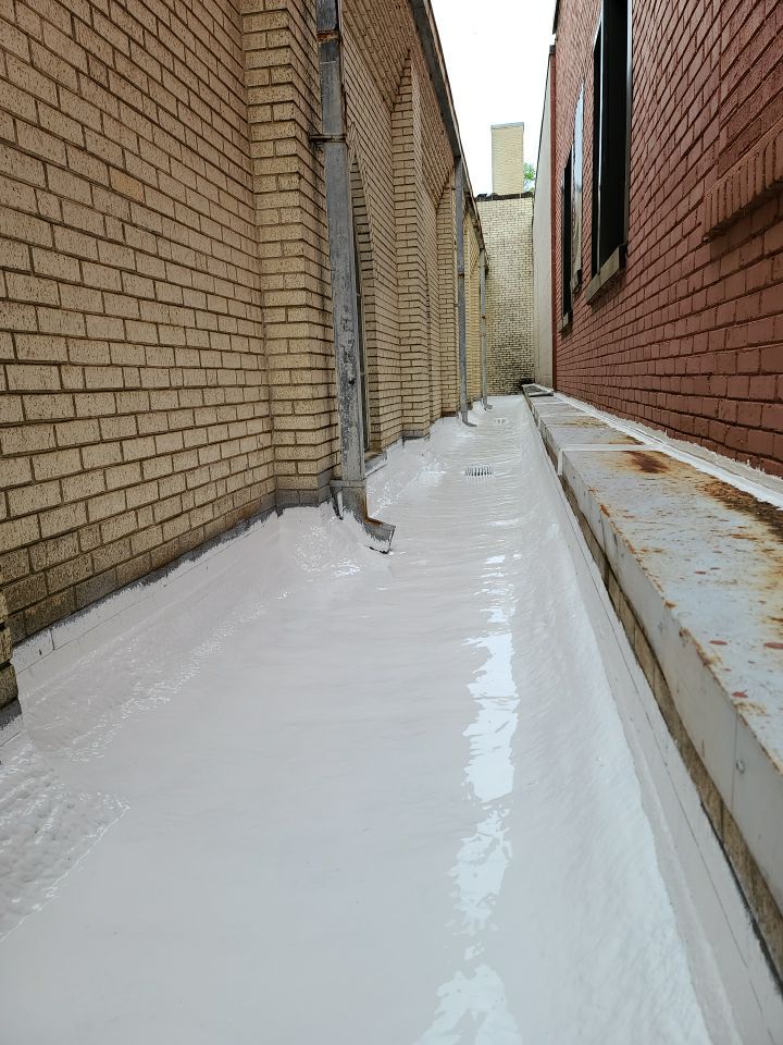 Commercial Roofing Installation using 50 mil PVC by Hostetler Roofing