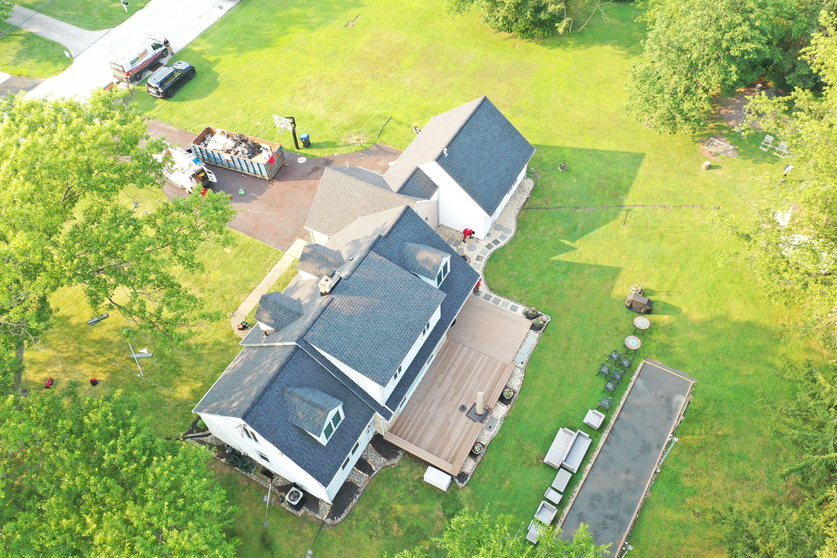Roofing Installation using CertainTeed Landmark - Moire Black by Storm Guard of Ches-Mont PA