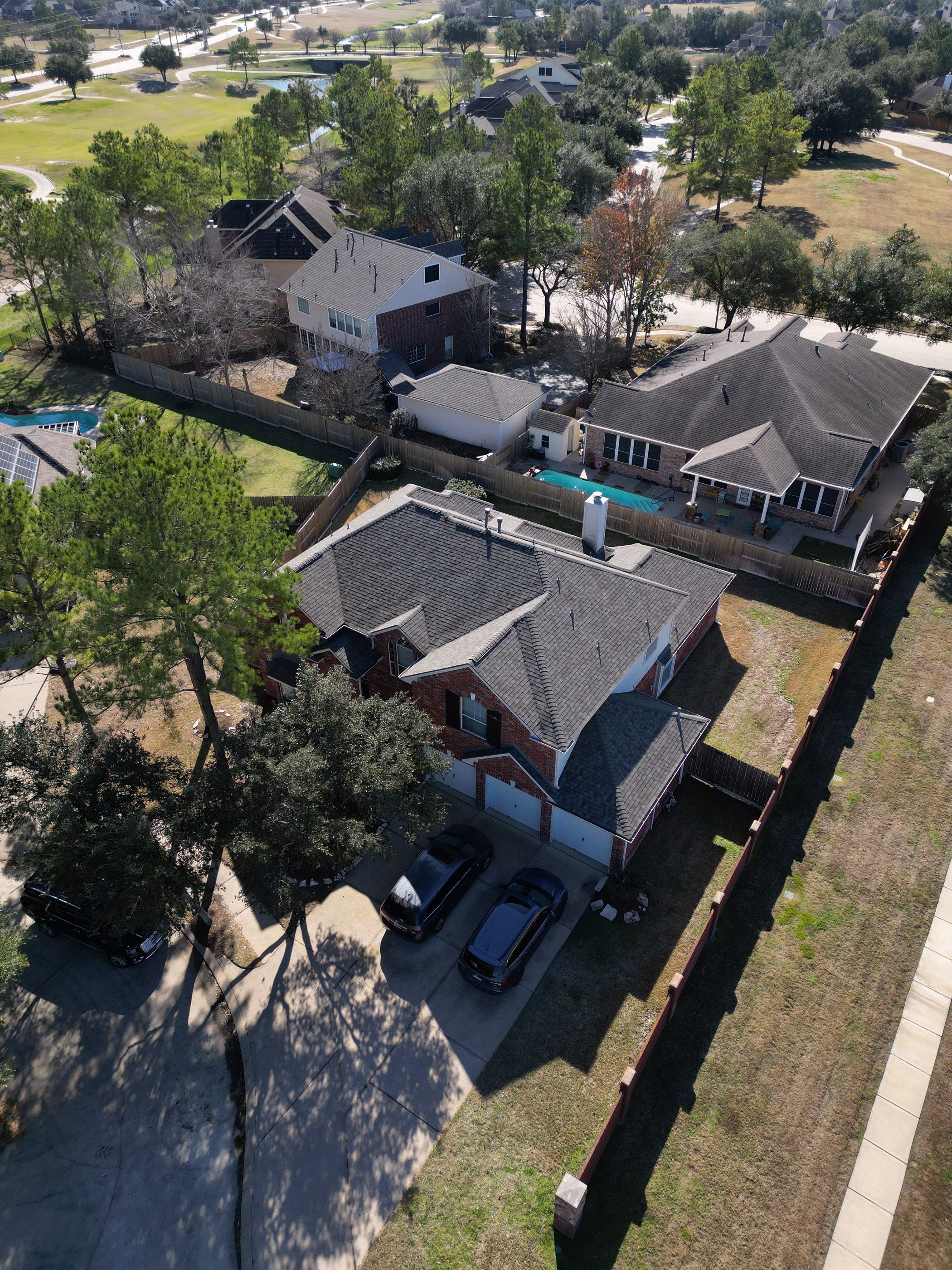 OC Duration Driftwood by HHH Roofing & Construction