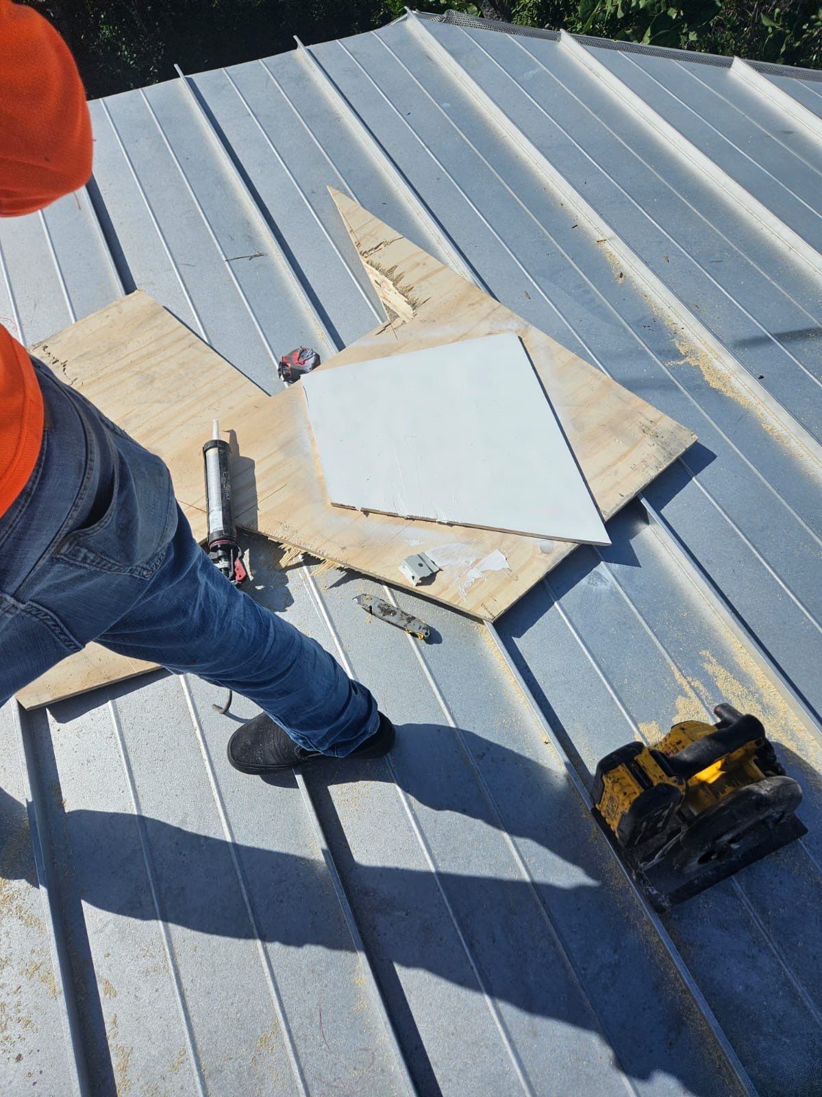 Residential Roofing Repair using Gulf Coast Metals Gulf Seam Panels by Four Peaks Roofing
