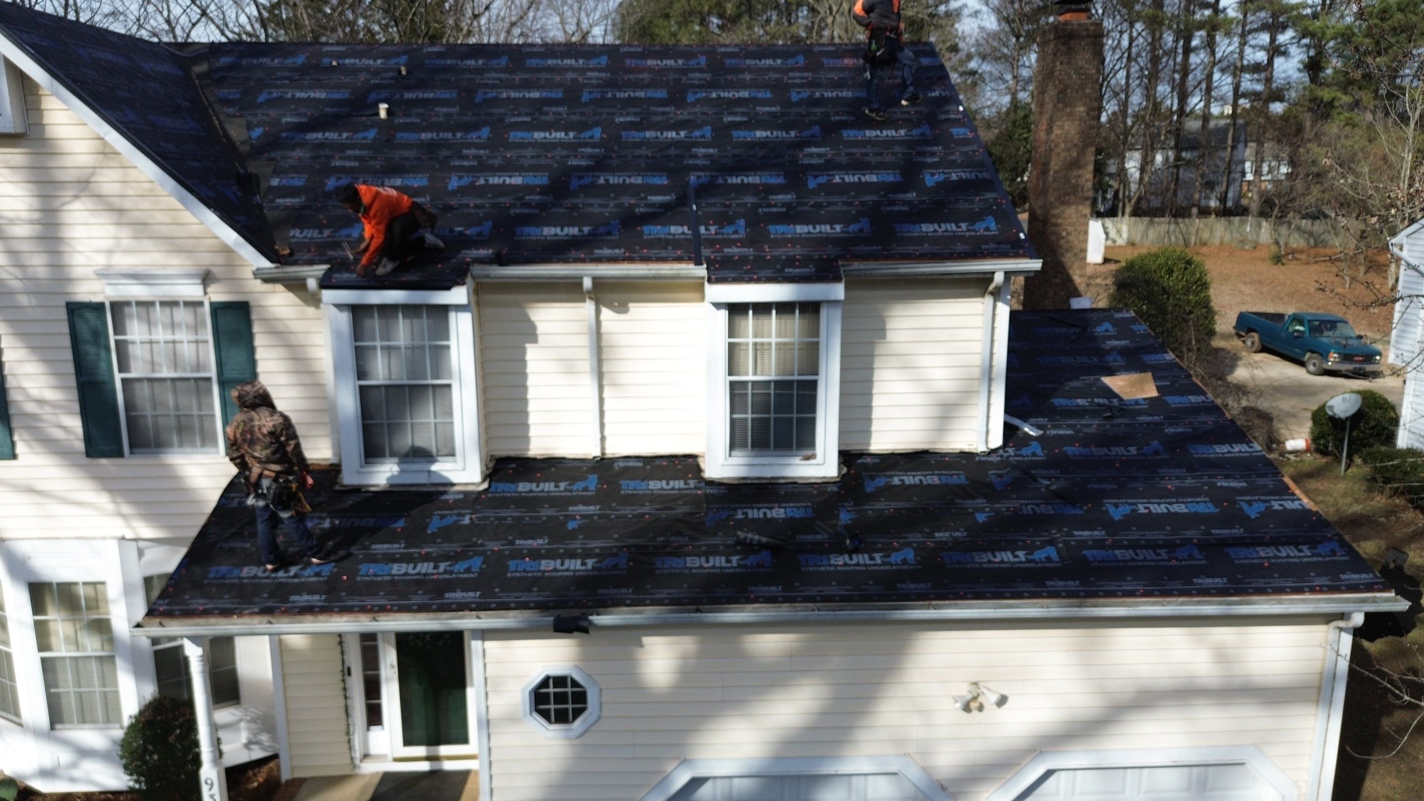 Roof replacement and interior repair by hail and wind damage by Just Brilliant Restoration JBR