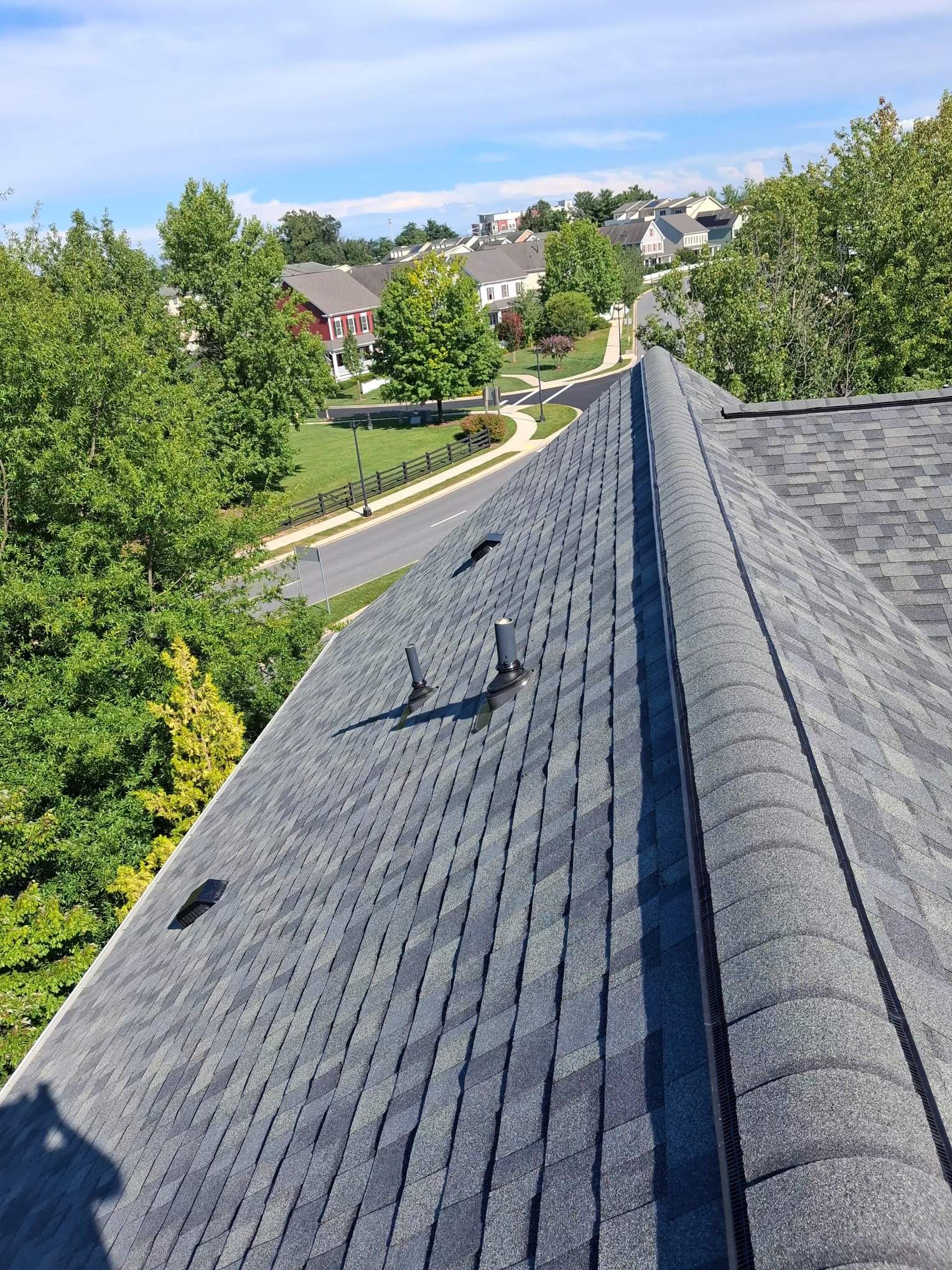 Multi-Story Residential Roof Replacement in Urbana by Frederick Roof Repair