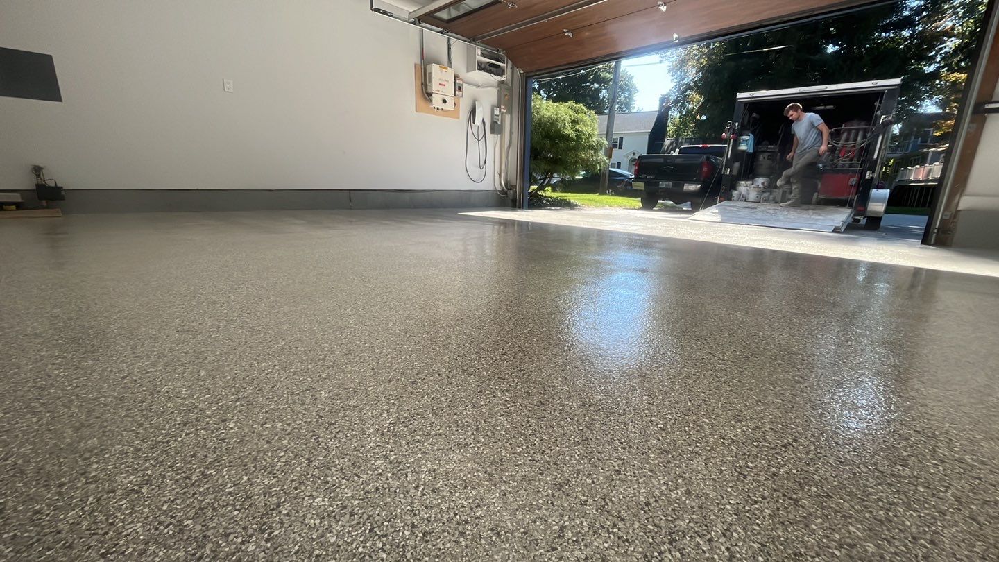 Garage in Winchester, MA 01890 by Symphony Concrete Coatings