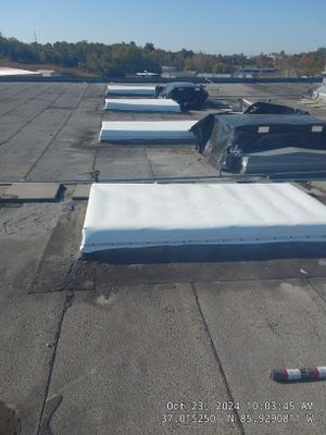 Commercial Skylight Repair using TPO Roofing