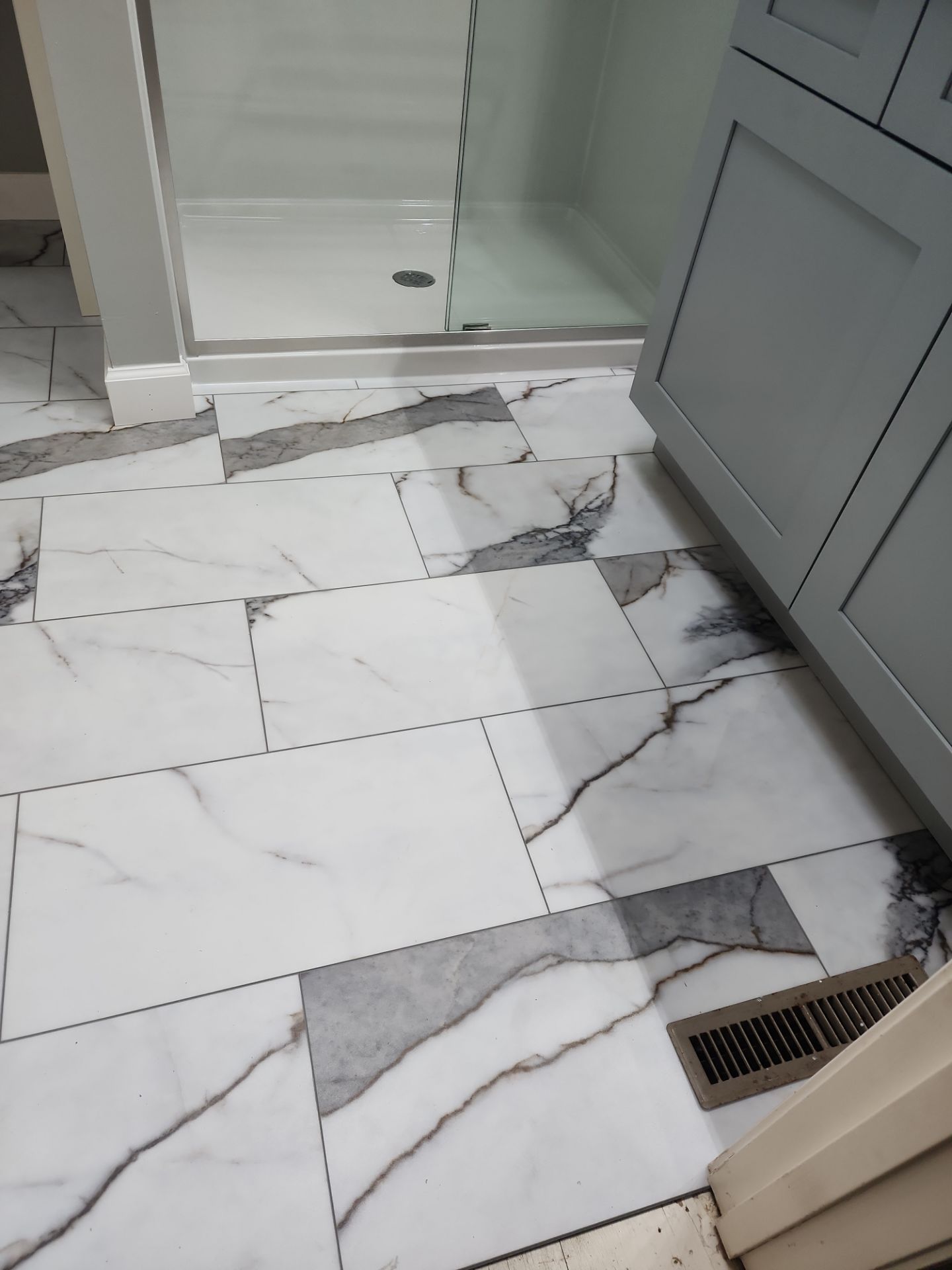 Bathroom Remodel using Shower Base by The Shower Company