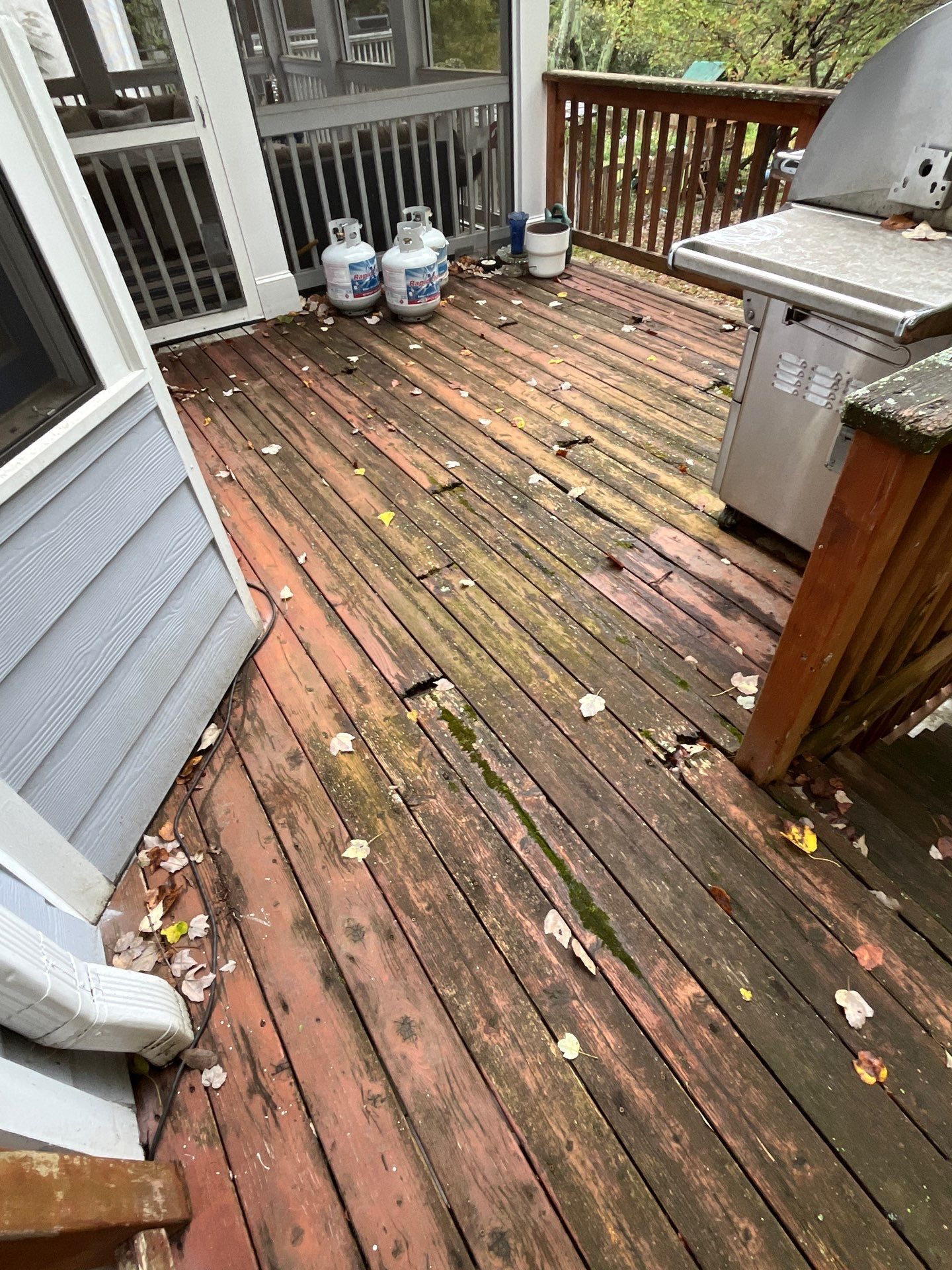 Decatur Deck Rebuild using Pressure Treated Pine by Nelson Exteriors 
