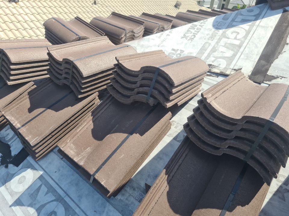 Residential Roofing Installation using Eagle Roofing Tile by BLUES BROTHERS ROOFING
