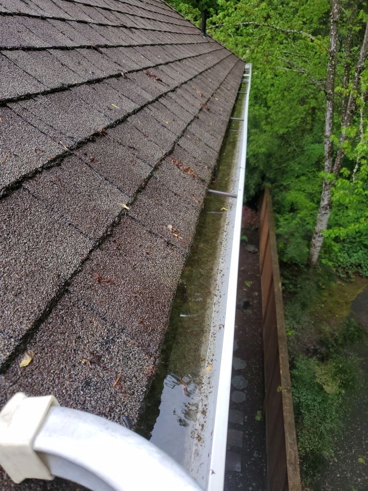 Gutter Clean using Moderate Pressure by Willamette Outdoor Wash LLC
