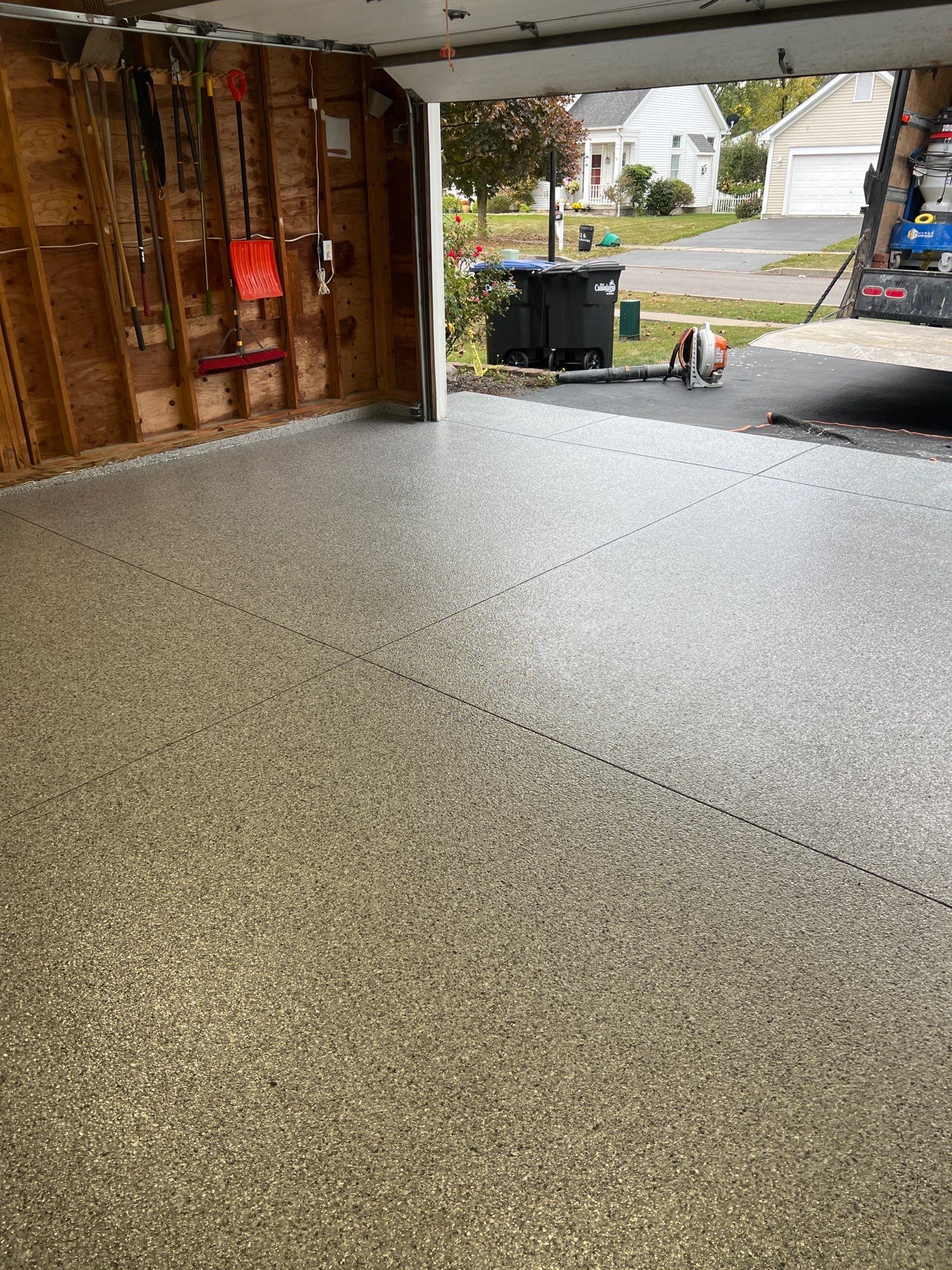 VIntage Silverado Garage Coating by NG Masonry & Construction LLC