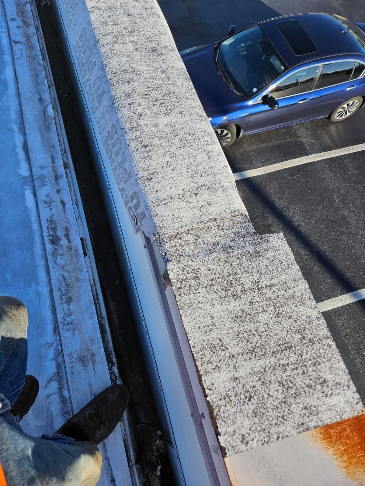 Commercial Roofing Repair using TPO and Metal Decking by Four Peaks Roofing