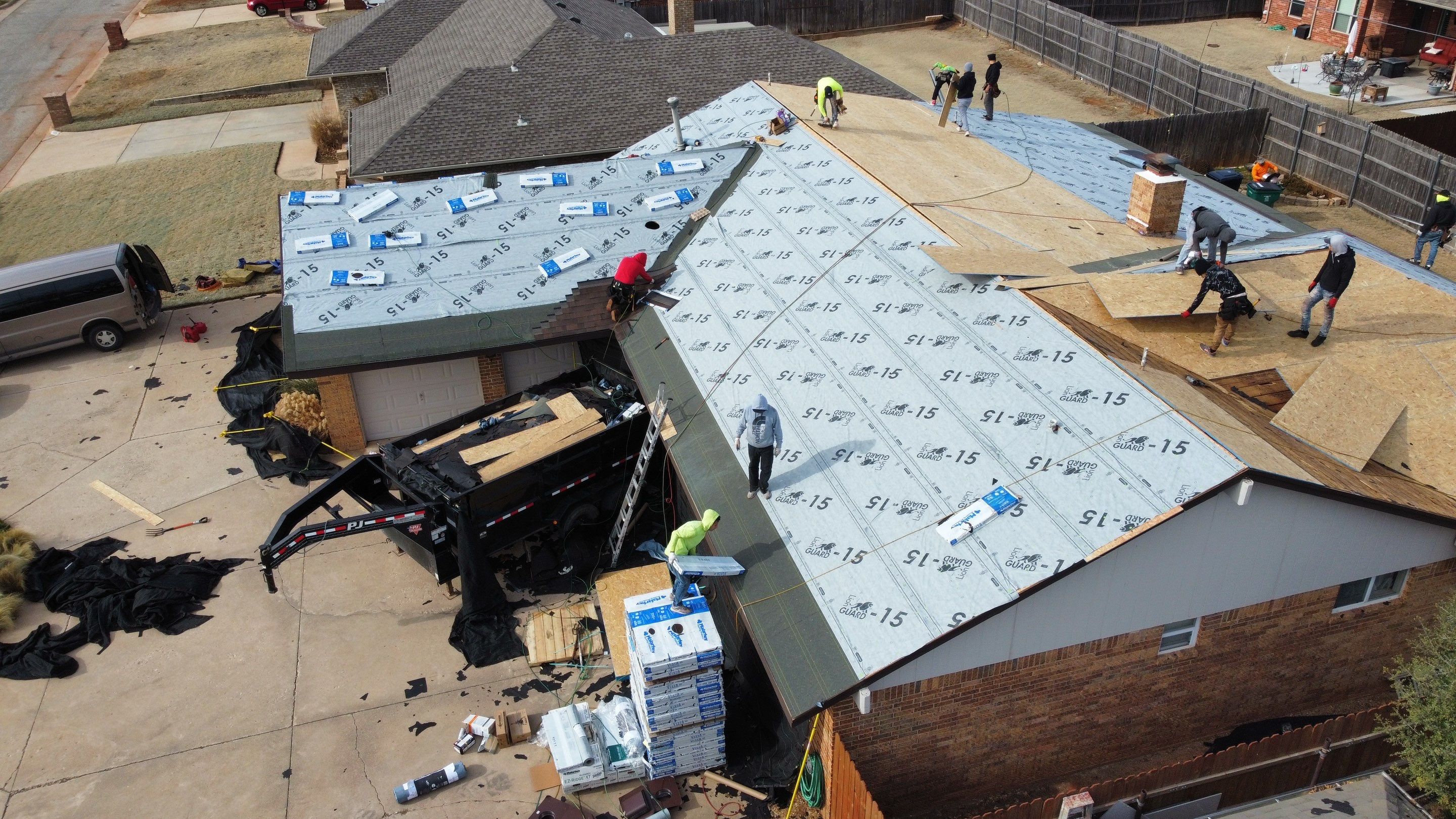 Malarkey Class 3 Antique brown install by Icon Roofing And Construction 
