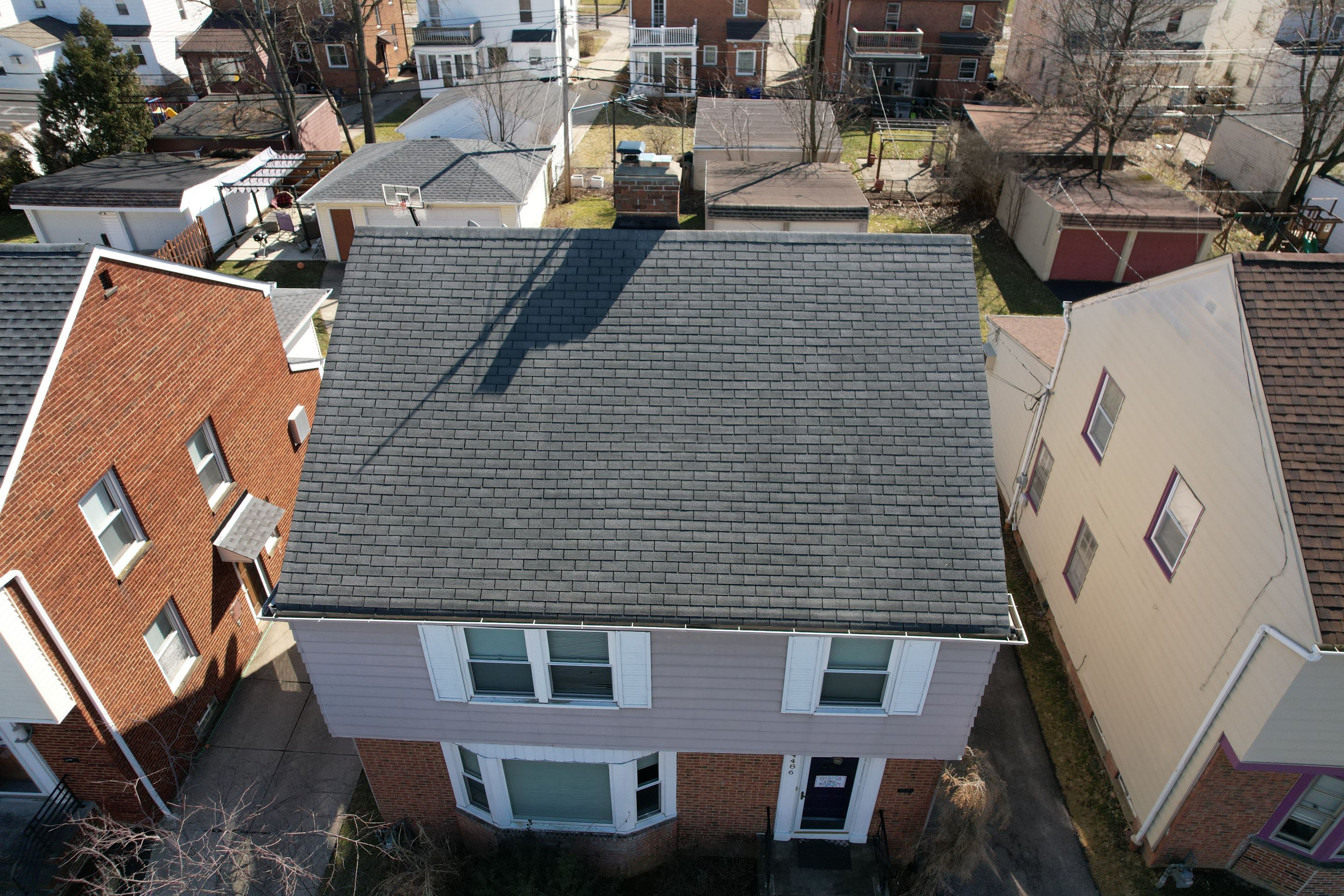 Residential Roof Replacement using GAF Timberline HDZ Charcoal by Atlas Roofing & Restoration